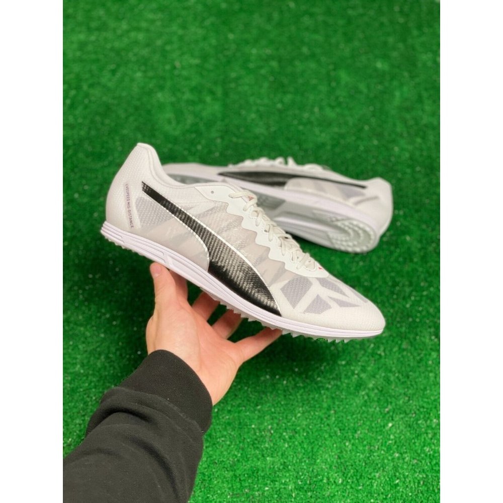 Puma Evospeed Sport Low Mens Athletic Shoes White Black 194662-01 NEW Sz 11.5